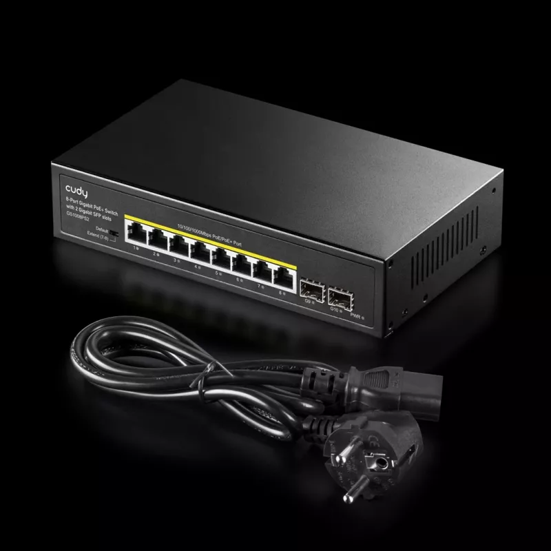 Mittehallitav kommutaator Cudy GS1008PS2 Gigabit Ethernet 8 porti PoE