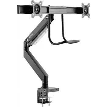 SpeaKa Professional SP-MM-820 2-suunaline monitori lauakinnitus 43,2 cm (17) - 81,3 cm (32) integreeritud dokkimisjaam, gaasvedrutehnoloogia, kallutatav, pööratav (SP-10506480)