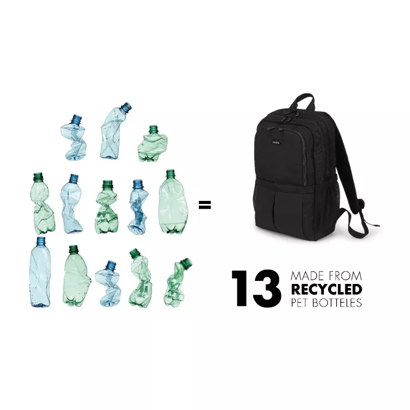 Seljakott DICOTA D31696 Must Polüetüleentereftalaat (PET)
