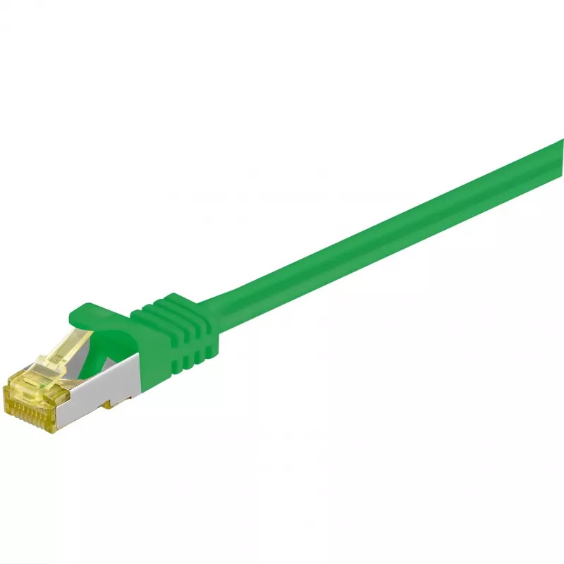 Wentronic Goobay Cat.7 toorkaabli patch-kaabel, S/FTP (PiMF), roheline, 2 m - LSZH halogeenivaba, vask, RJ45 pistik (91604)