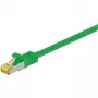 Wentronic Goobay Cat.7 toorkaabli patch-kaabel, S/FTP (PiMF), roheline, 2 m - LSZH halogeenivaba, vask, RJ45 pistik (91604)