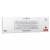 Mehaaniline klaviatuur White Shark Wakizashi-2 US Red Switch, Tenkeyless/US paigutus, valge