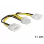 Sisemine toitekaabel DeLOCK 83410 0,15 m EPS 8-kontaktiline Molex 3-kontaktiline