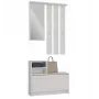 Garderoobikapp kingakapp top e shop VERA Cashmere GS1 — 1800×850×240 mm, hingedega uks, peegel, 1 riiul, 6 konksu