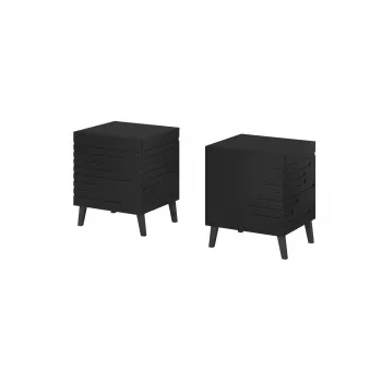 Öökapp cama meble NOVA 44x40x52 cm matt must — 1 sahtel, 16 mm raam