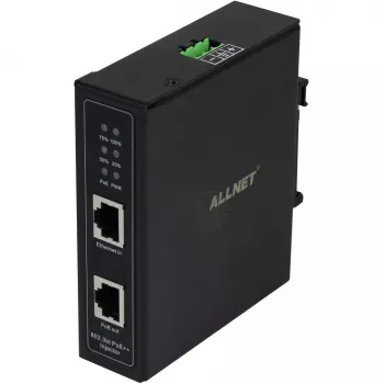 PoE-sisestaja ALLNET ALL-PI2014-I-BT90 90W Industrial Gigabit, DIN metallkorpus