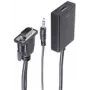 shiverpeaks BS10-01006 Video Cable-Adapter 0,15 m VGA (D-Sub) + 3.5mm HDMI Type A (Standard) Must (BS10-01006)