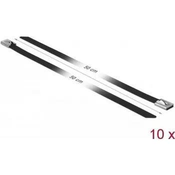 Kaabliside DeLOCK 18816 Teras Must 500mm 10 tk