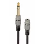 Helikaabel Gembird A-63M35F-0.2M 6,35 mm isane 3,5 mm emasele must
