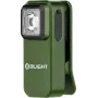 olight OCLIP LED-klambrilamp roheline kahe valgusallikaga, multifunktsionaalne (mudel 12972)