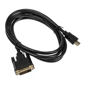 Video kaabliadapter Akasa AK-CBHD06-20BK 2m DVI-D HDMI Must