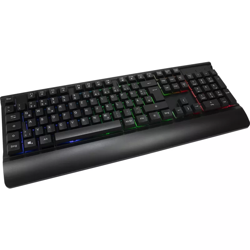Juhtmega mänguklaviatuuri ja hiire komplekt INTER-TECH KC-3000 RGB taustvalgustusega, USB-ühendus