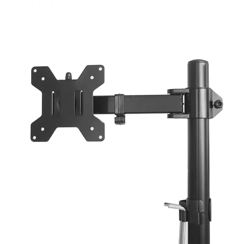 Maclean MC-967 Topeltvertikaalne monitori lauahoidja, max VESA 100x100, 13-27, 2x 9kg, pulbervärvitud, kallutatav, pööratav, reguleeritav