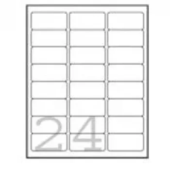 Avery - aadressisildid - Valge - 63,5 x 33,9 mm - 2400 silti (100 lehte x 24) (L7159-100)