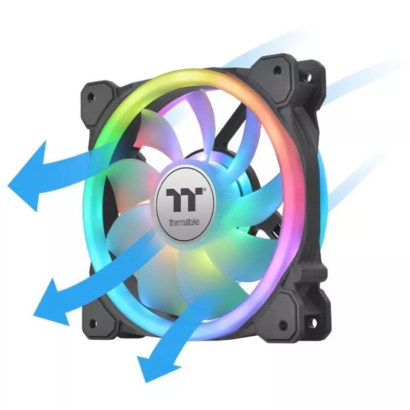 Thermaltake SWAFAN 14 RGB ventilaator, 14 cm, must, 500–2000 RPM