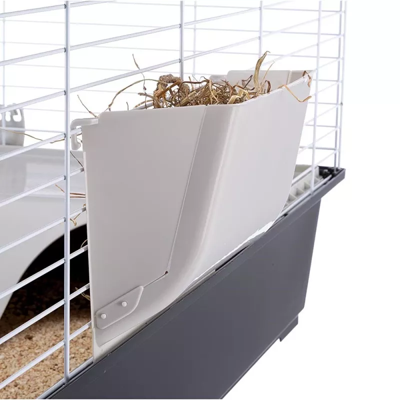 Puur FERPLAST Casita 100 küülikutele ja merisigadele, Metall/Plast, 960×570×560 mm, Taupe/Valge