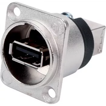 Neutrik - USB-adapter - USB (W) USB tüüp B (W) - USB 2.0 - nikkel