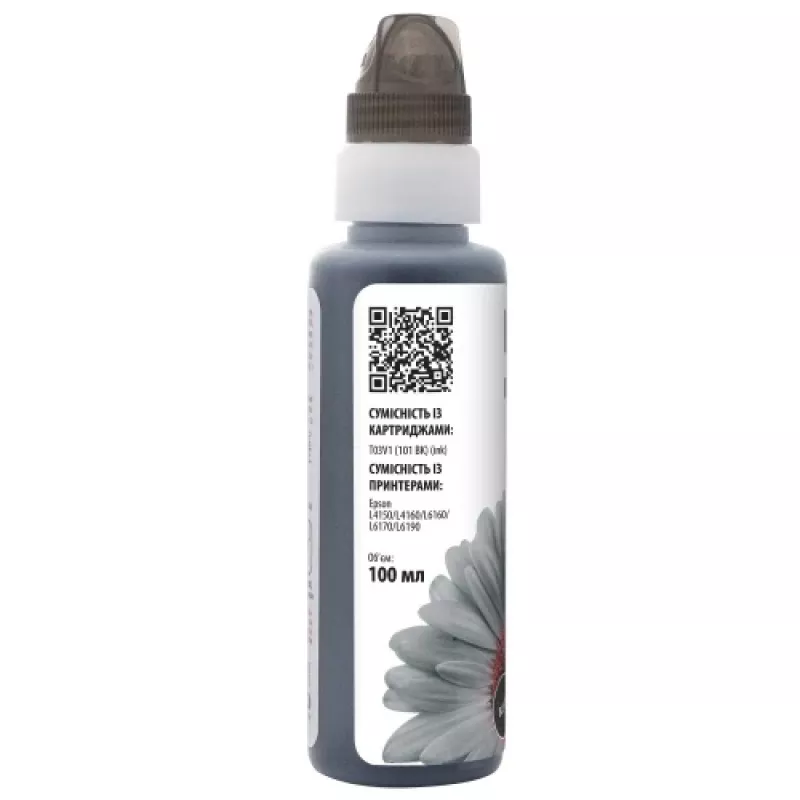 Ühilduv Barva Epson 101 BK (C13T03V14A) (E101-558-1K) tinditäitepudel, must