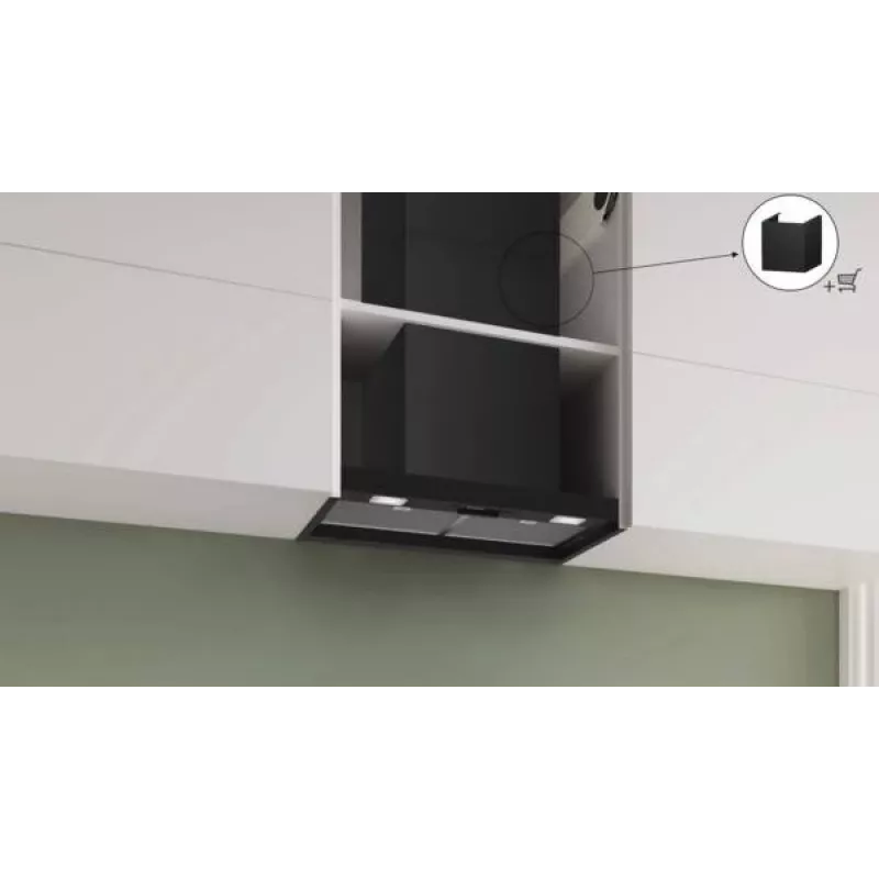 Bosch Serie 2 DBB63BC60 õhupuhasti sisseehitatav must 384 m³/h