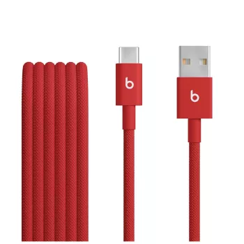 Apple Beats USB-A–USB-C punutud kaabel (1,5 m) – Rapid Red (MFEJ4ZM/A)