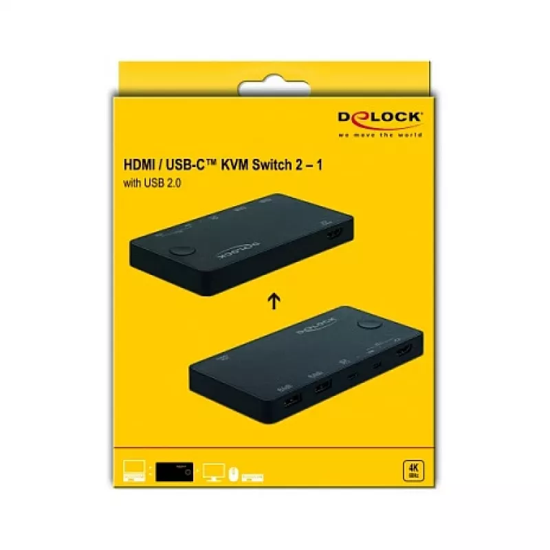 KVM-lüliti DeLOCK 11477 Must