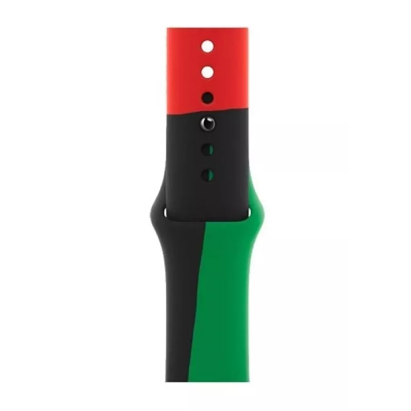 Band Apple 40mm Must Unity Sport Band M/L Must Roheline Punane
