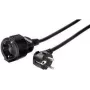 Pikenduskaabel e+p SV 52 5m 1 vahelduvvoolu pistikupesa Must