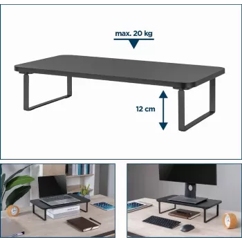 Gembird MS-TABLE-03 monitori kinnitus / alus Must laud
