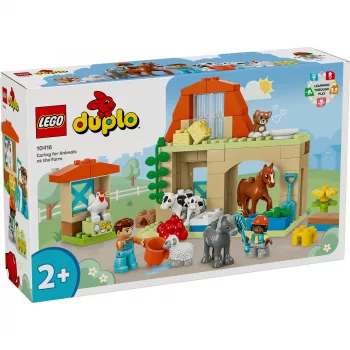 Ehitusmänguasi LEGO DUPLO Farm Animal Care komplekt 10416 — 74 tükki, 2 minifiguuri, vanus 2+
