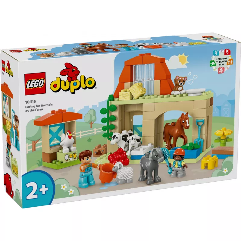 Ehitusmänguasi LEGO DUPLO Farm Animal Care komplekt 10416 — 74 tükki, 2 minifiguuri, vanus 2+