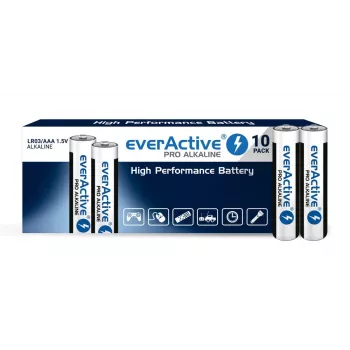 Ühekordne leelispatarei everActive LR0310PAK AAA 1,5 V 1250 mAh pakis 10 tk