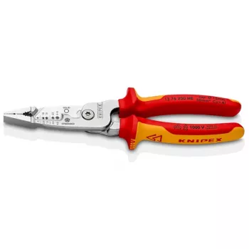 Kaablieemaldaja Knipex 13 76 200 ME 6 mm eemaldusvõimega Punane Roostevaba teras Kollane