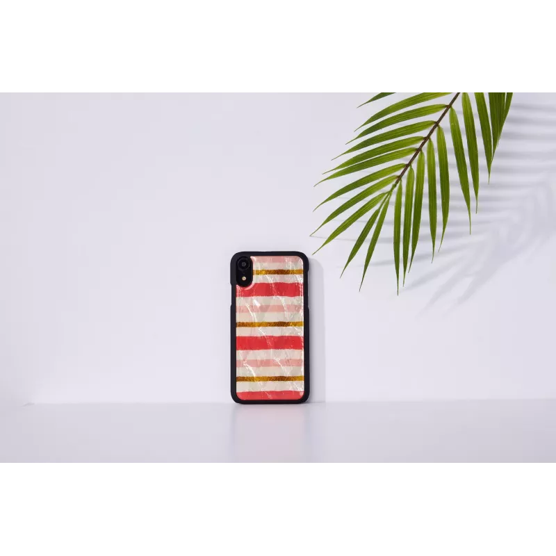 Nutitelefoni ümbris iKins iPhone XR-ile — lühike koogidisain, must