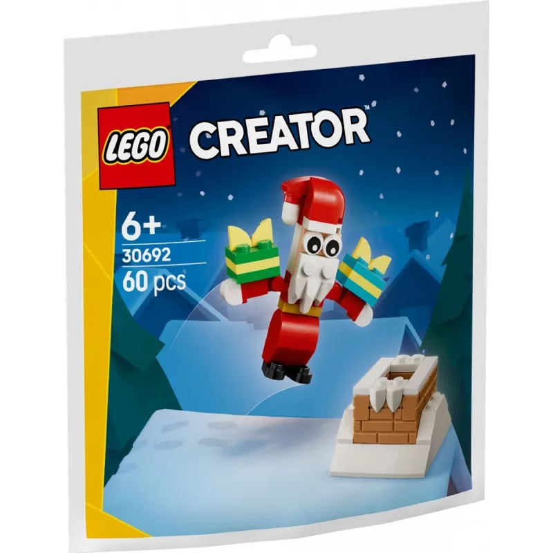 Ehitusmänguasi LEGO Jõuluvana korstna polükott 30692 – väike hooajaline ehituskomplekt