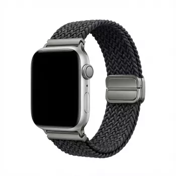 Armband GUAN Premium Apple Watchile 38/40/41/42 mm — Must/Hall asendusrihm
