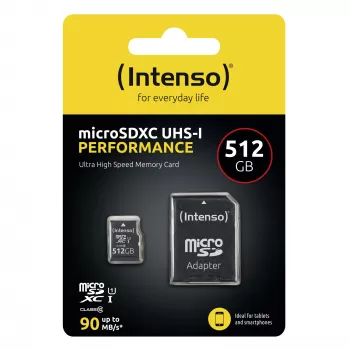 Intenso 512 GB UHS-I microSD CL10 välkmälu