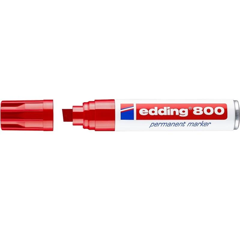 Püsiv marker Edding 800 peitliotsaga punane