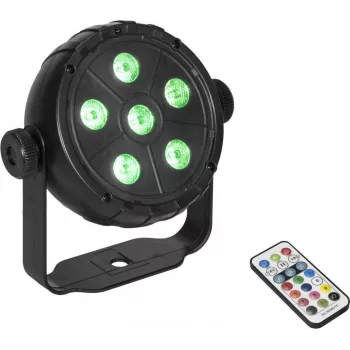 LED-spott EUROLITE PK-3 USB TCL 3W RGB – kompaktne USB-toitega RGB-spott, 3W