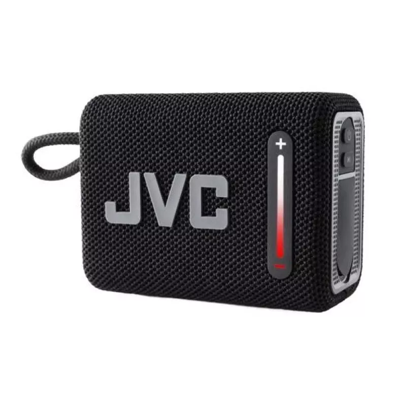 Kaasaskantav kõlar JVC XS-E114B, IPX6 veekindel, Bluetooth 5.3, 5 W RMS, 2000 mAh aku, FM-raadio, TWS, must