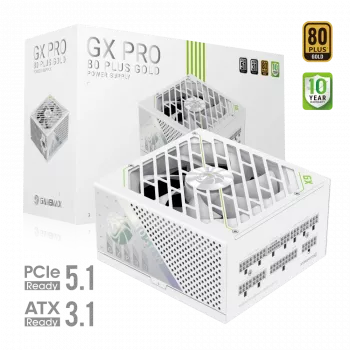 Gamemax toiteplokk, 80 PLUS, Gold | GX PRO 1050G WH | 1050 W