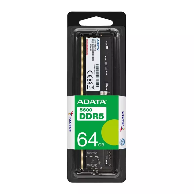 ADATA AD5U560064G-S mälumoodul 64 GB 1 x 64 GB DDR5 5600 MT/s 288-pin DIMM