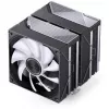 Protsessori jahuti Jonsbo CA80 Dual-Tower, 2×120mm PWM ventilaatorit, ARGB, must