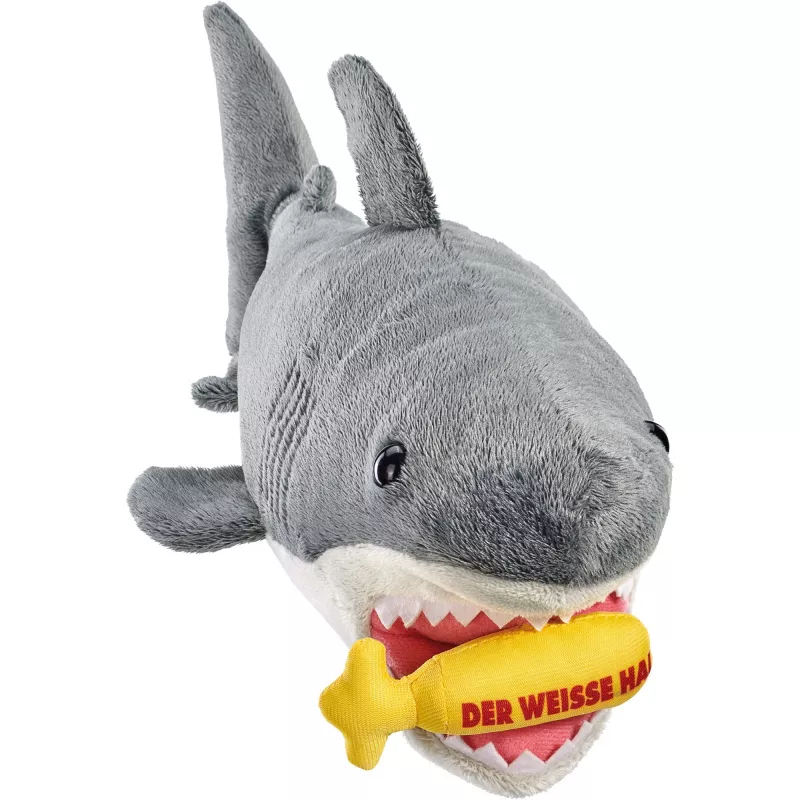 Pehme mänguasi Schmidt Spiele The Valge Shark plüüsfiguur, mudel 42841, topisloom