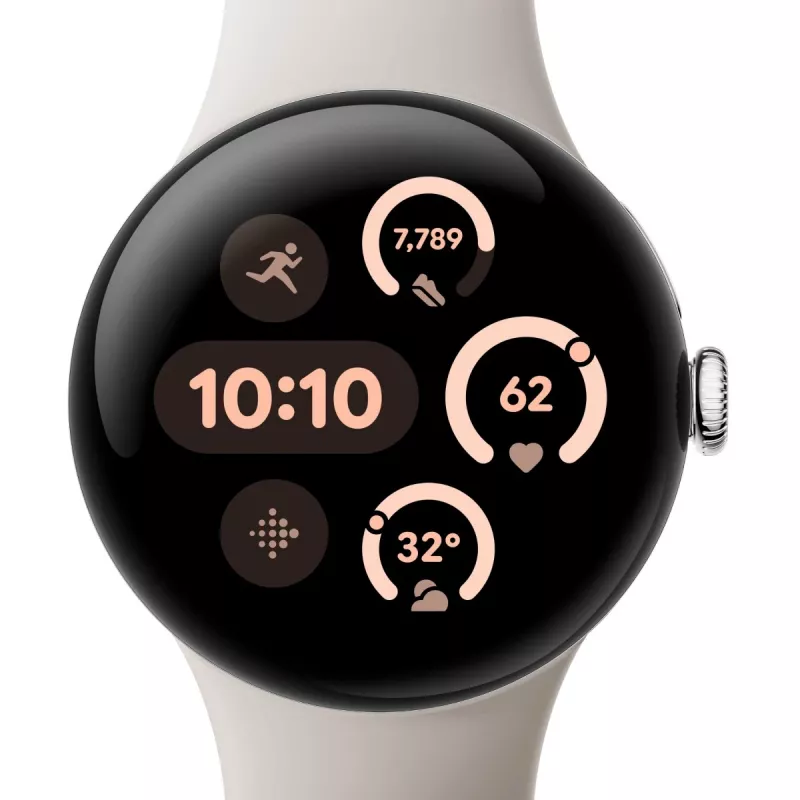 Google Pixel Watch 3 AMOLED 41 mm Digital Touchscreen Hõbedane Wi-Fi GPS (satelliit)
