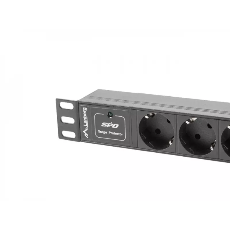 Lanberg PDU-03F-0200-BK Stromverteilereinheit (PDU) 1U Must 3 AC-Outputs (PDU-03E-0200-IEC-BK)