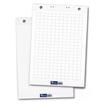 Flipchart paberplokid 60x85cm, ruudustikuga 50 lehte