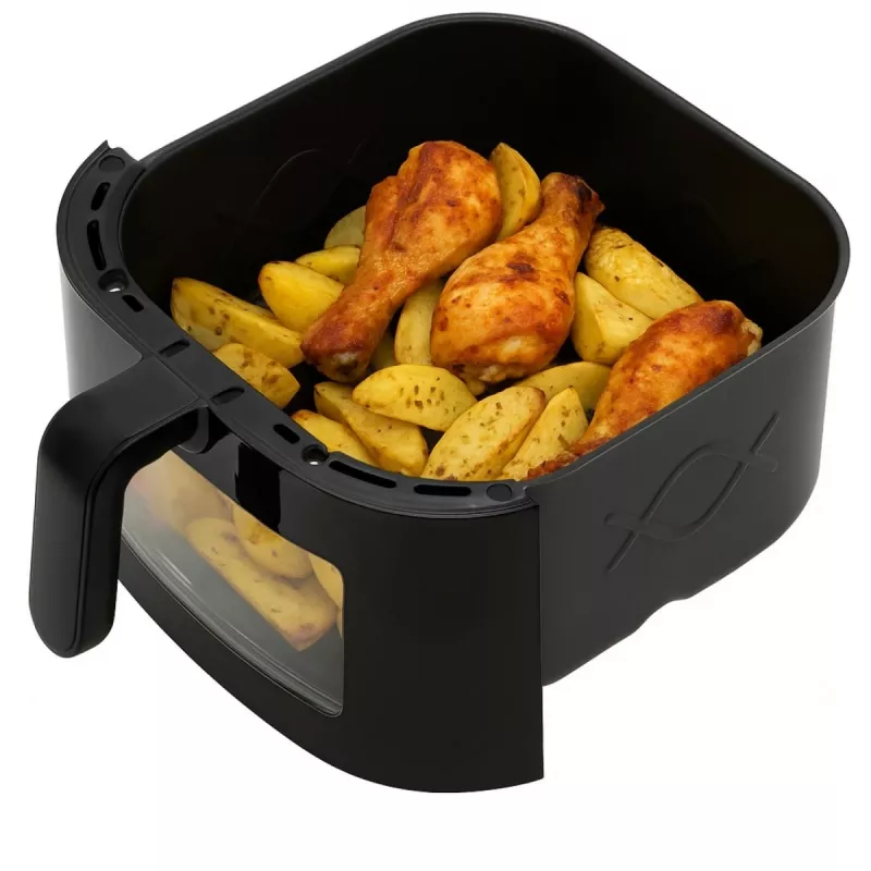 Adler AD 6318 kuumaõhufritüür, 8 l, 2500 W, LCD-ekraan, 9 programmi, must