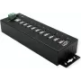USB-jaotur Exsys EX-1170HMVS 10-pordiline metallist DIN-liistule 15 kV ESD-kaitsega