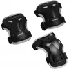 Inline skates Muuwmi 682 adjustable size 33–36 roheline/Must with protector set