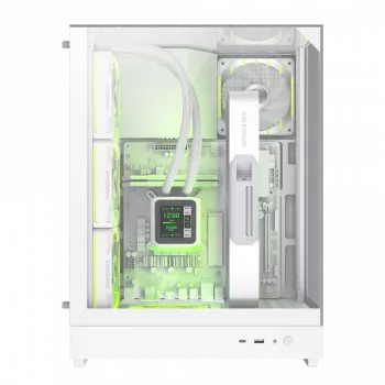 Gamemax korpus | T20 WH | Valge | M-ATX | Toiteplokk puudub